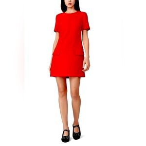 Trina Turk Red Caicos Short Sleeve Shift, Sz 4